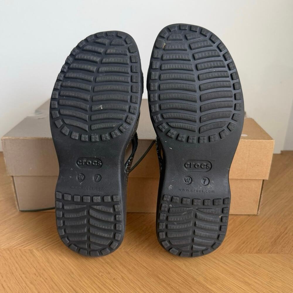 Crocs Meleen Twist ‘Mickey Mouse’ Women Slip On Sandals- SZ 7 - Picture 8 of 9